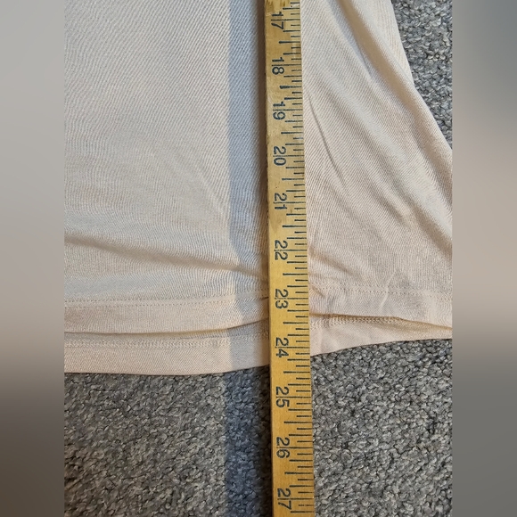 Lascana Pure Reflection NWT Beige Ruffle Detail Sleeveless Top Size 4/6 - Picture 5 of 11